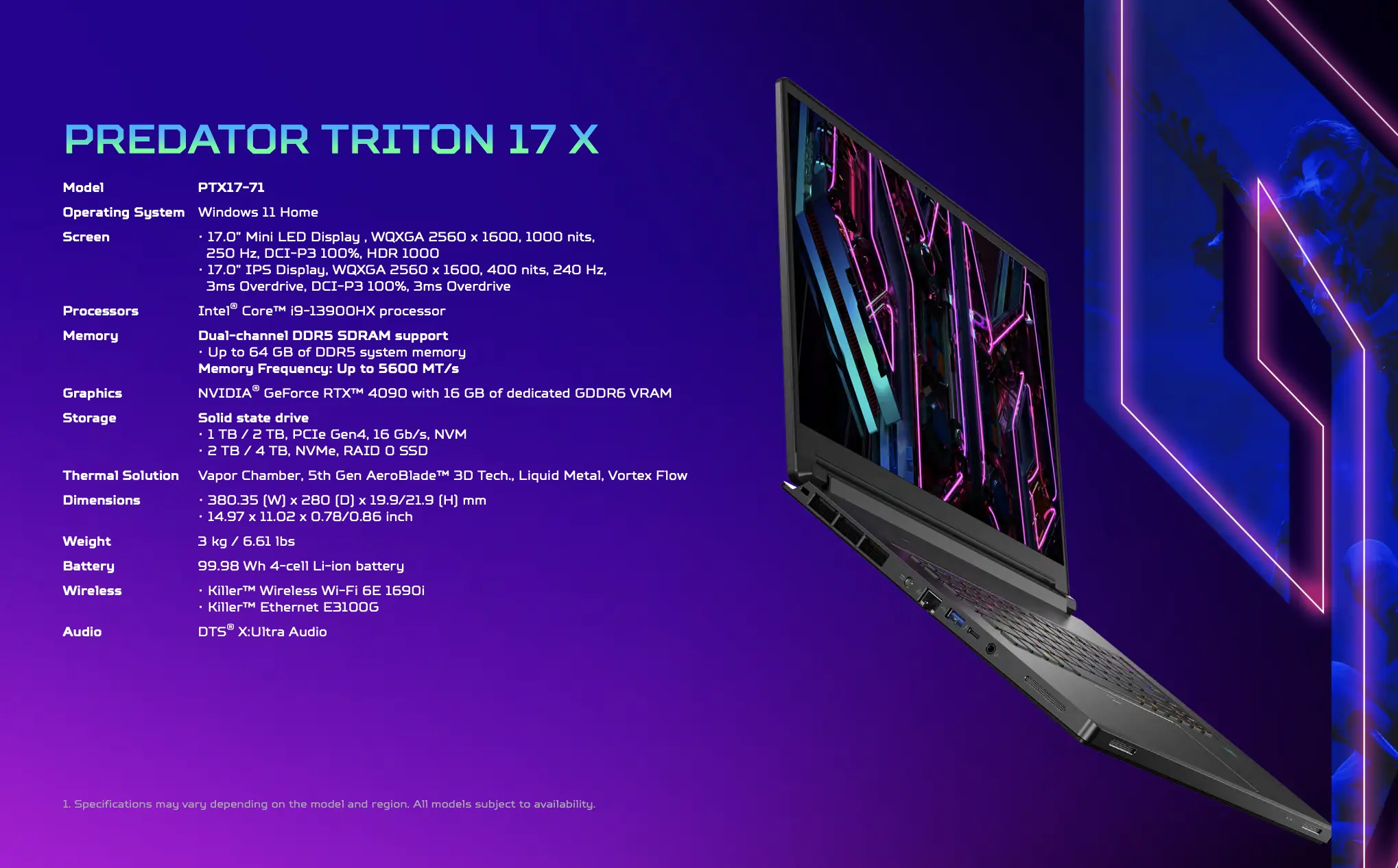 Predator Triton 17 X