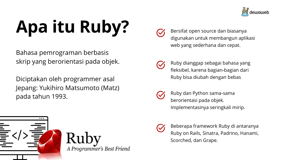 Apa Itu Bahasa Pemrograman Ruby