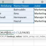 Rumus VLOOKUP